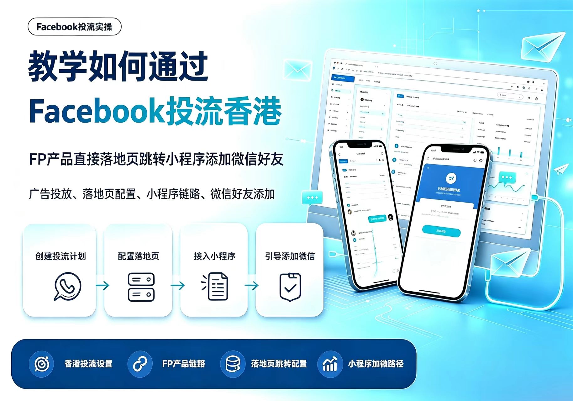 教学如何通过Facebook投流香港，FP产品落地页跳转小程序添加微信Buysop - Facebook广告 · 海外营销 · 独立站建站Buysop - Facebook广告 · 海外营销 · 独立站建站专家
